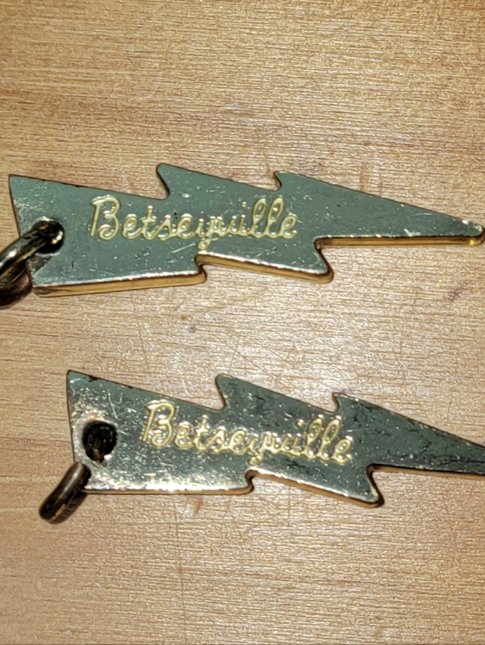 2 Betseyville Betsey Johnson Lightning Bolt Zipper Pull Tabs